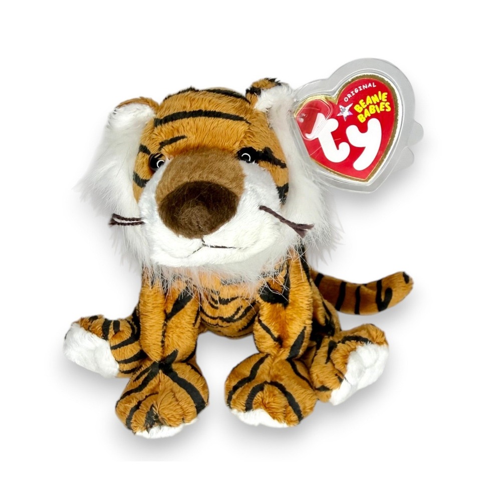 Stripey the Tiger | Classic Jungle Cat | Mint Heart Tag TY Beanie Baby